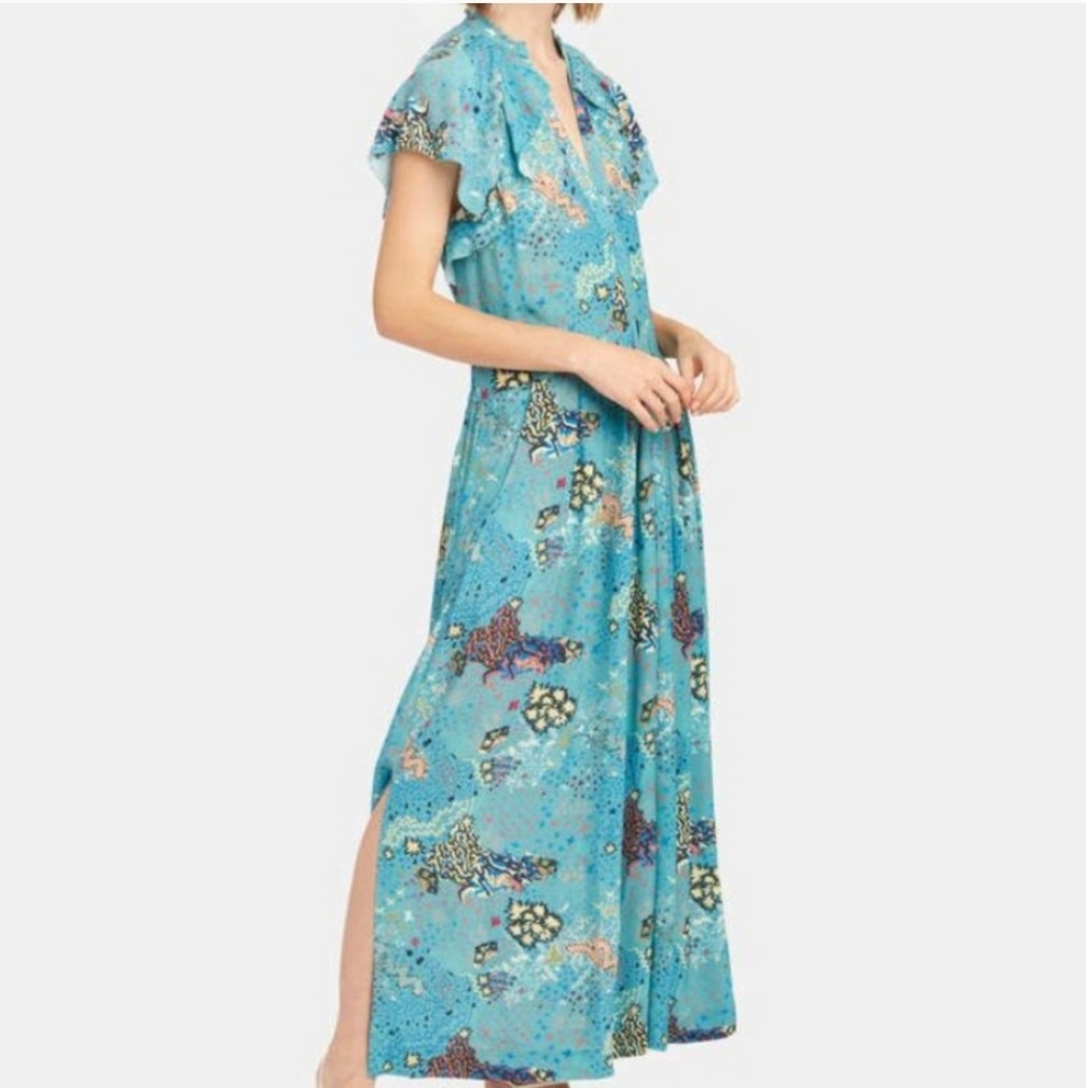 Zadig & Voltaire ruskie glam rock maxi dress size xs